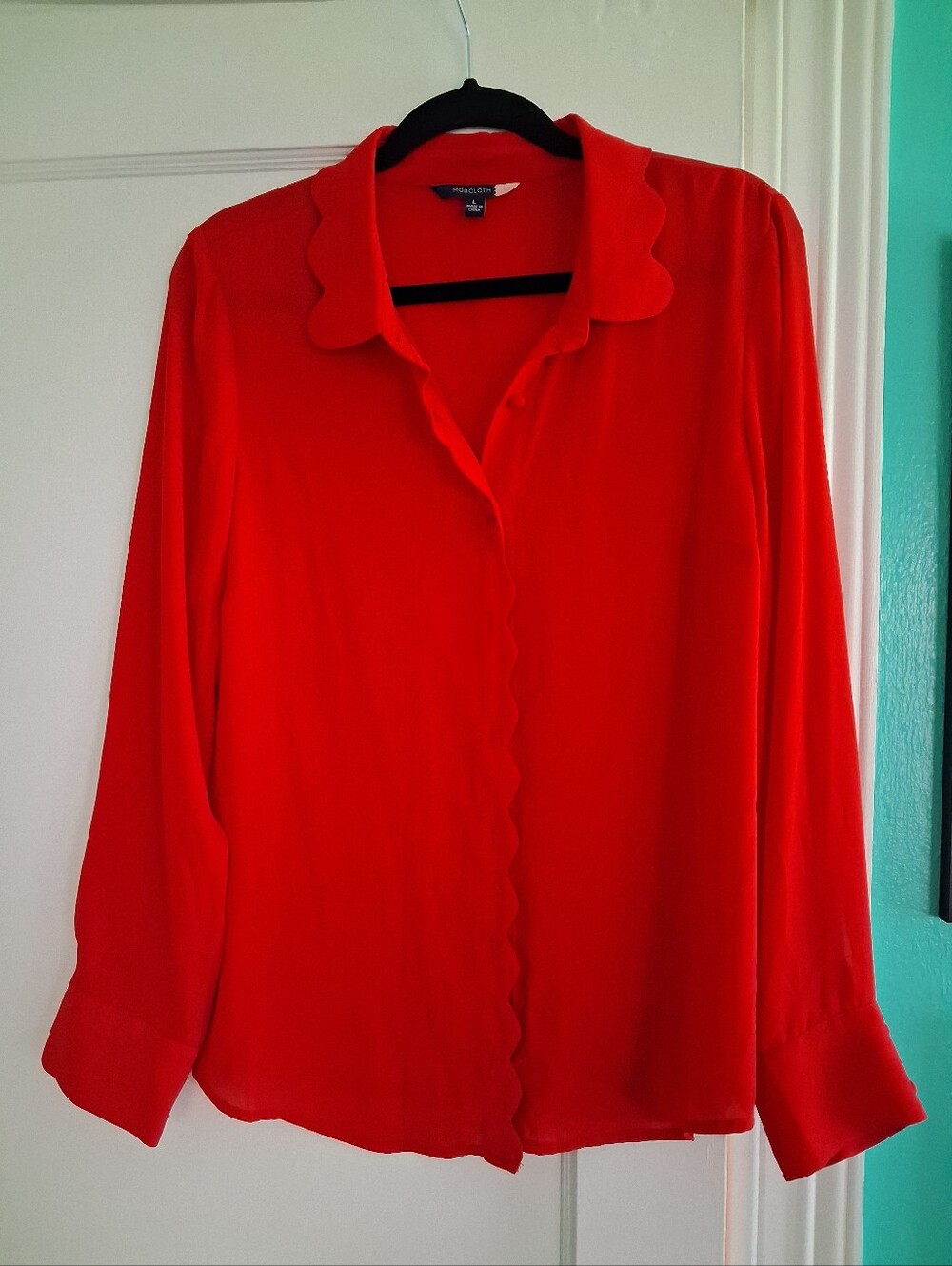 Red Modcloth Blouse